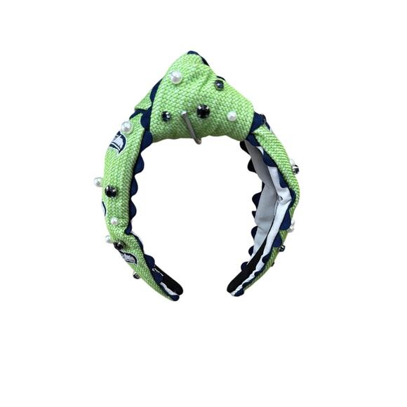 Seattle Seahawks Adult Cross Stitch Headband by brand Brianna Cannon NEW